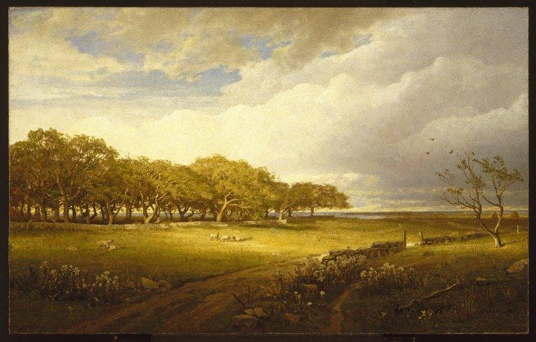 Order Oil Painting Replica Old Orchard at Newport by William Trost Richards (1833-1905, United States) | ArtsDot.com