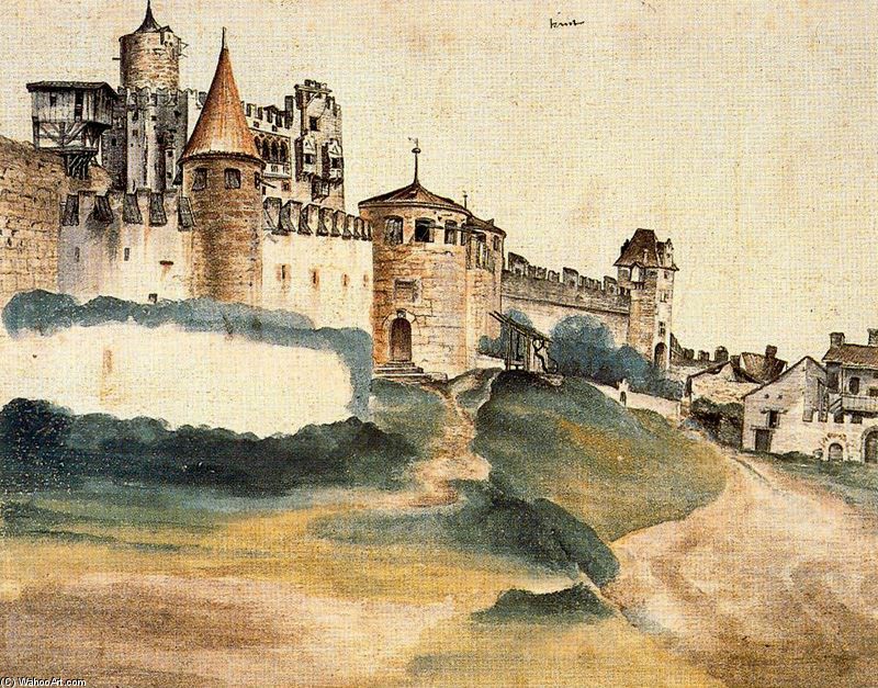 Order Oil Painting Replica The Bishop`s Castle at Trent by Albrecht Durer (1471-1528, Italy) | ArtsDot.com