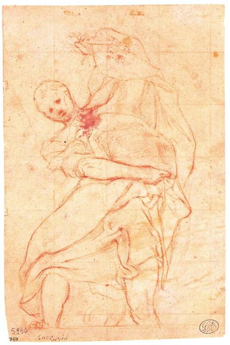Order Artwork Replica Study for an apostle 1 by Antonio Allegri Da Correggio (1489-1534, Italy) | ArtsDot.com