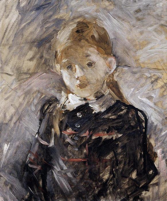 Order Oil Painting Replica Little Girl with Blond Hair, 1883 by Berthe Morisot (1841-1895, France) | ArtsDot.com