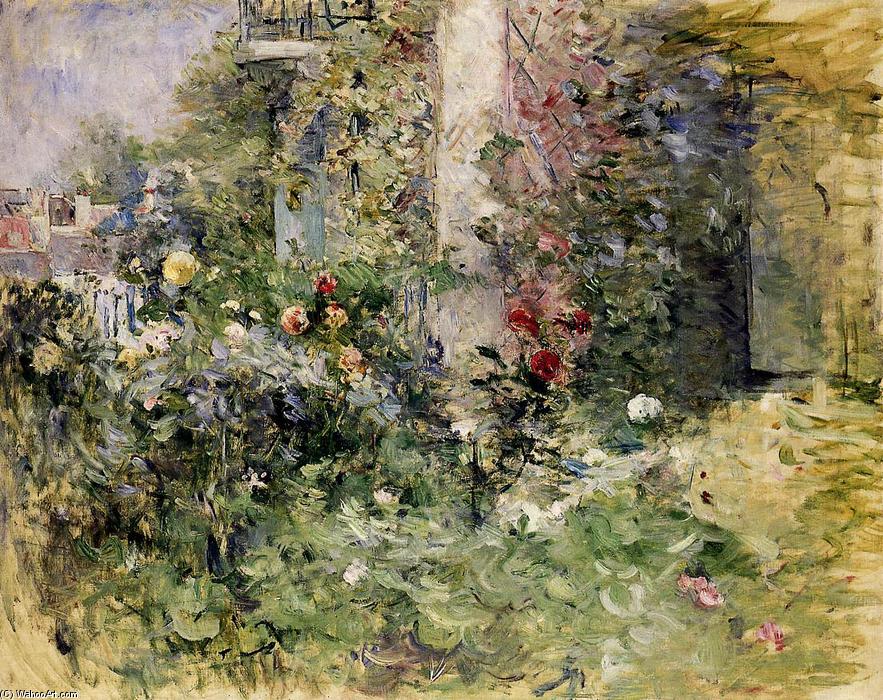 Order Oil Painting Replica The Garden at Bougival, 1884 by Berthe Morisot (1841-1895, France) | ArtsDot.com