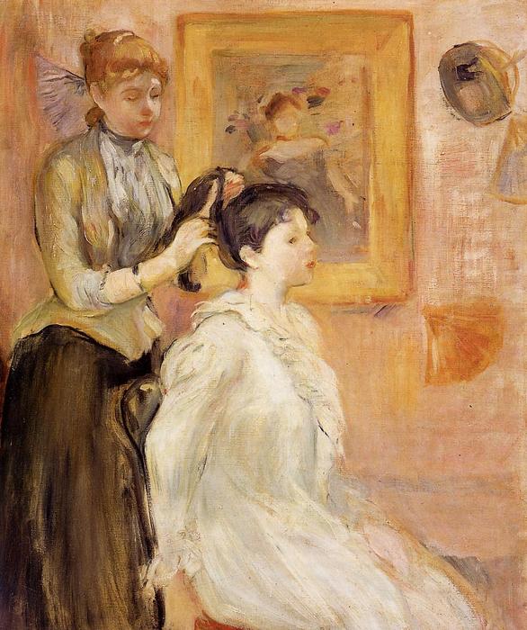 Buy Museum Art Reproductions The Hairdresser, 1894 by Berthe Morisot (1841-1895, France) | ArtsDot.com
