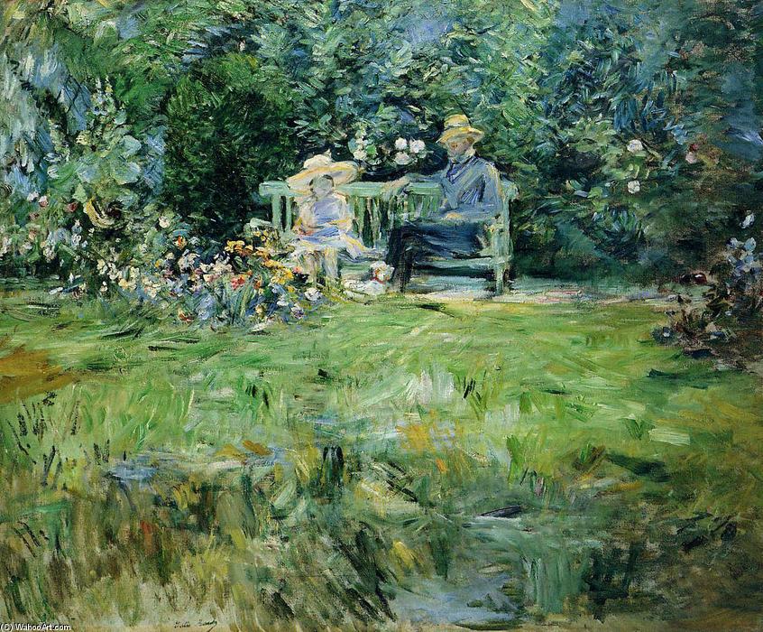 Order Oil Painting Replica The Lesson in the Garden, 1886 by Berthe Morisot (1841-1895, France) | ArtsDot.com