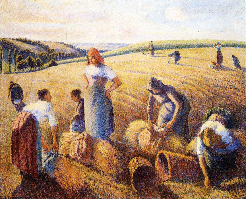 Adquirir Reproducciones De Pinturas Los Gleaners, 1889 de Camille Pissarro (1830-1903, United States) | ArtsDot.com