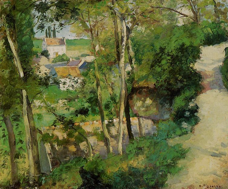 Order Artwork Replica The Rising Path, Pontoise, 1875 by Camille Pissarro (1830-1903, United States) | ArtsDot.com