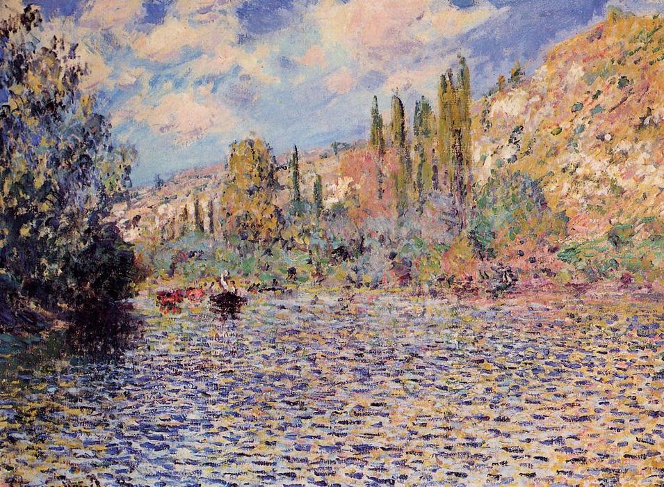 Order Art Reproductions The Seine at Vetheuil 1 by Claude Monet (1840-1926, France) | ArtsDot.com