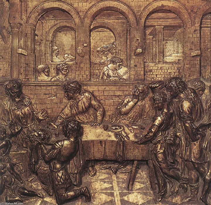 Ordinare Riproduzioni Di Quadri Il Banchetto di Erode, 1439 di Donatello (1386-1466, Italy) | ArtsDot.com