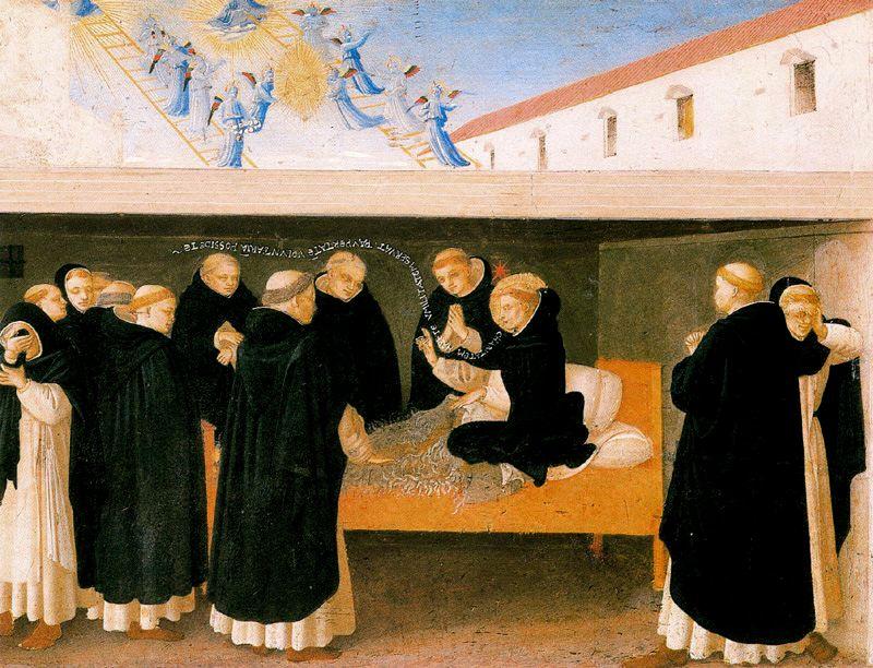 Order Artwork Replica The Death of St. Dominic by Fra Angelico (1395-1455, Italy) | ArtsDot.com
