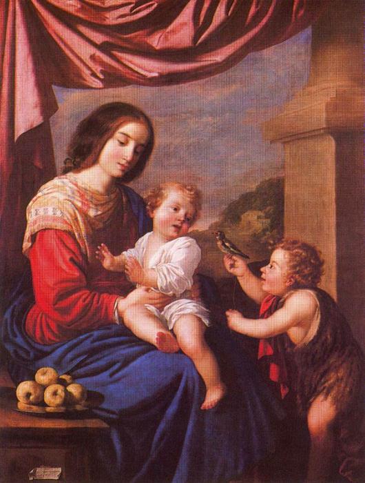 Order Art Reproductions La Virgen y el Niño con san Juan by Francisco Zurbaran (1598-1664, Spain) | ArtsDot.com