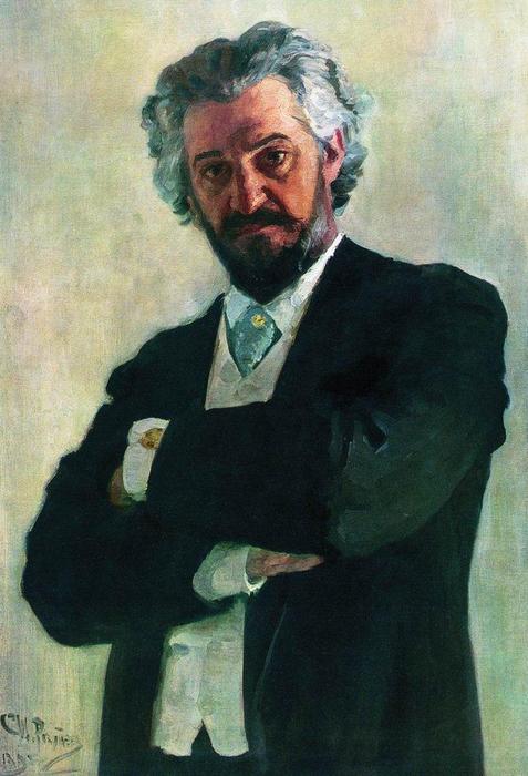 Order Oil Painting Replica Portrait of the Chello Player Alexander Verzhbilovich, 1895 by Ilya Yefimovich Repin (1844-1930, Russia) | ArtsDot.com