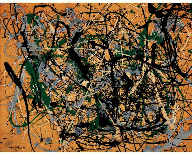 Order Art Reproductions Number 17 by Jackson Pollock (Inspired By) (1912-1956, United States) | ArtsDot.com