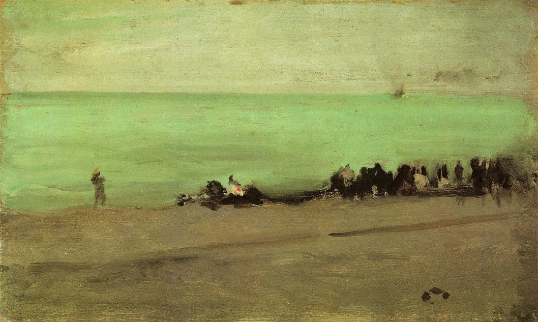 Order Art Reproductions Blue and Silver. Boat Entering Pourville by James Abbott Mcneill Whistler (1834-1903, United States) | ArtsDot.com
