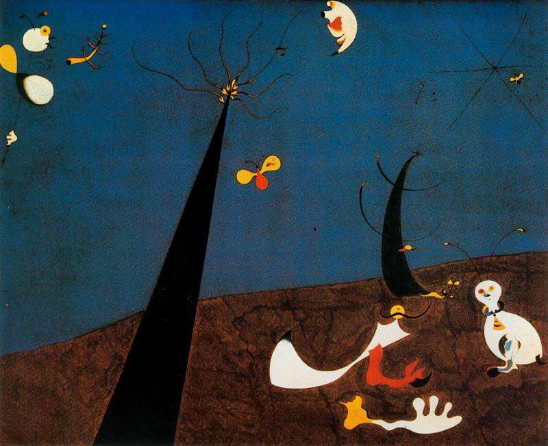 Order Artwork Replica El diálogo de los insectos by Joan Miro (Inspired By) (1893-1983, Spain) | ArtsDot.com