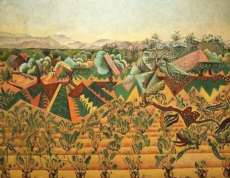 Order Paintings Reproductions Montroig (El olivar) by Joan Miro (Inspired By) (1893-1983, Spain) | ArtsDot.com