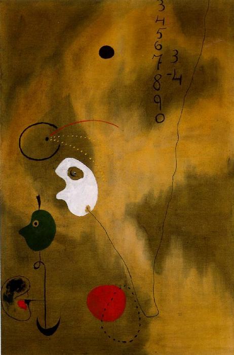 Buy Museum Art Reproductions The Bill by Joan Miro (Inspired By) (1893-1983, Spain) | ArtsDot.com