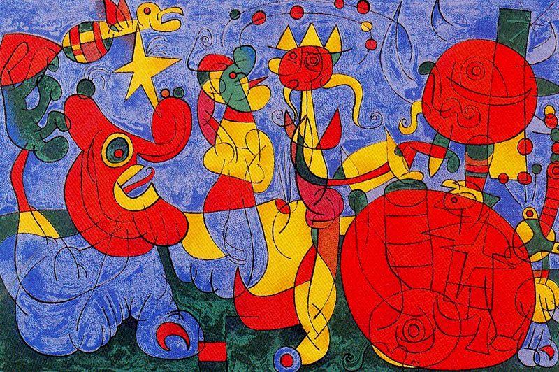Order Oil Painting Replica Ubu roi by Joan Miro (Inspired By) (1893-1983, Spain) | ArtsDot.com