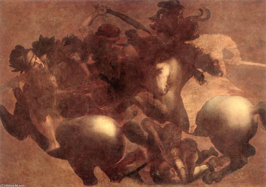 Order Oil Painting Replica The Battle of Anghiari (detail), 1503 by Leonardo Da Vinci (1452-1519, Italy) | ArtsDot.com