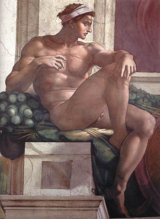 顺序 油畫 伊格努多语, 1511 通过 Michelangelo Buonarroti (1475-1564, Italy) | ArtsDot.com