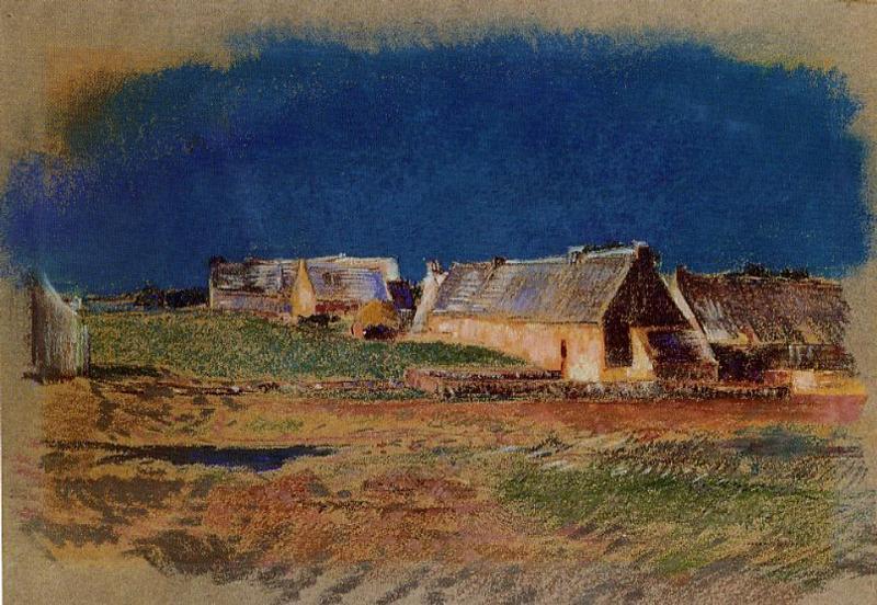 Order Paintings Reproductions Landscape in Brittany, Peyrelebade by Odilon Redon (1840-1916, France) | ArtsDot.com