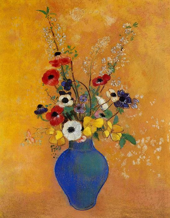 Order Oil Painting Replica Vase of Flowers (11), 1904 by Odilon Redon (1840-1916, France) | ArtsDot.com