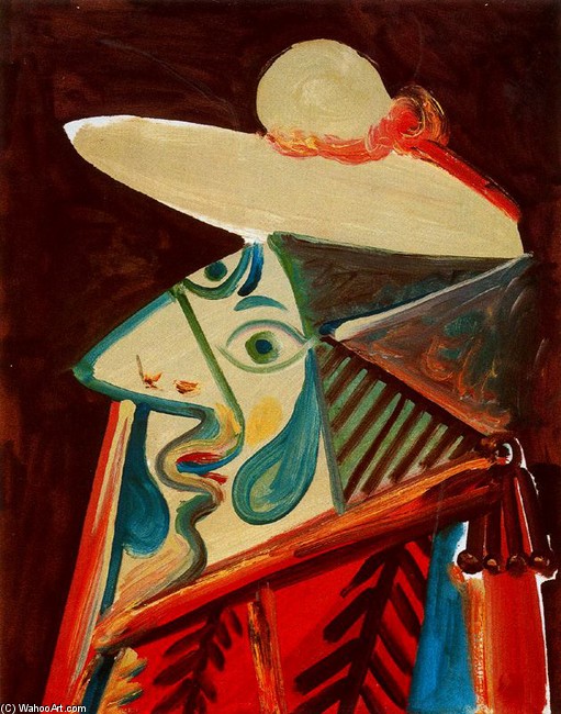 Order Oil Painting Replica Busto de picador by Pablo Picasso (Inspired By) (1881-1973, Spain) | ArtsDot.com