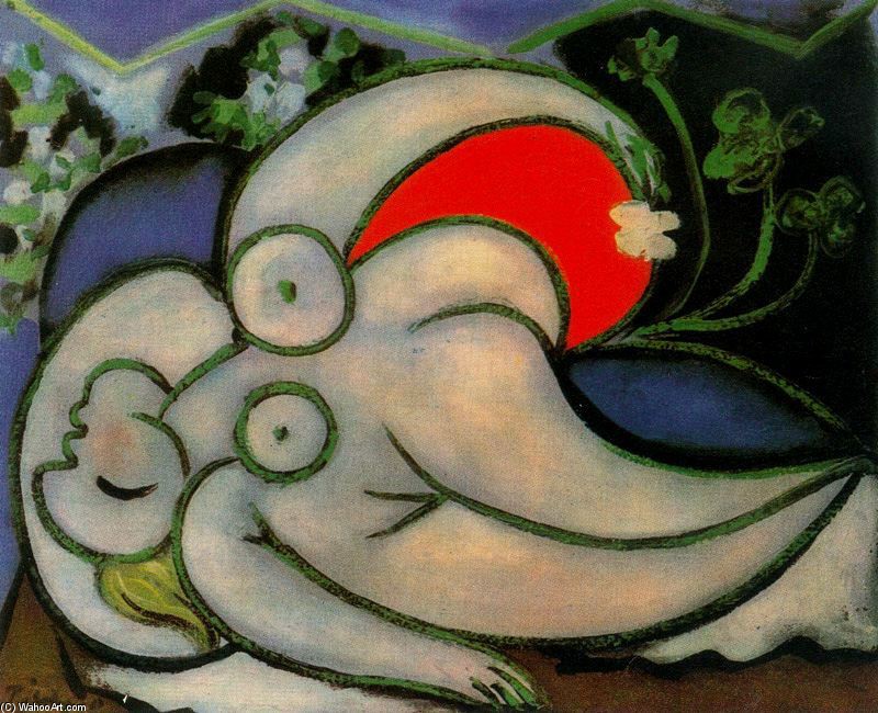 Order Art Reproductions Mujer desnuda acostada 2 by Pablo Picasso (Inspired By) (1881-1973, Spain) | ArtsDot.com