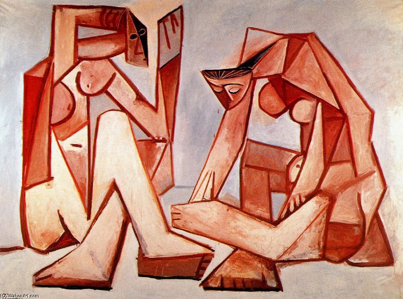 Buy Museum Art Reproductions Two women on the beach by Pablo Picasso (Inspired By) (1881-1973, Spain) | ArtsDot.com