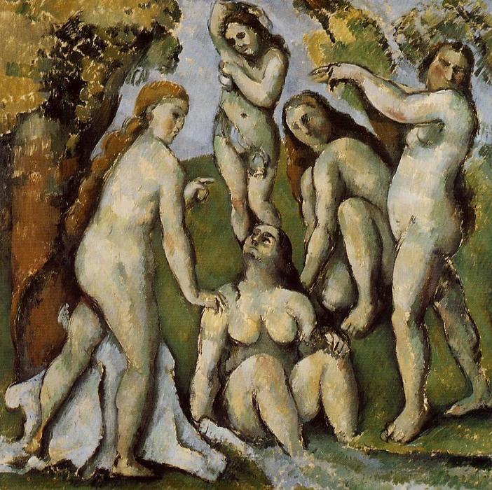 Pedir Grabados De Calidad Del Museo Cinco baños, 1885 de Paul Cezanne (1839-1906, France) | ArtsDot.com