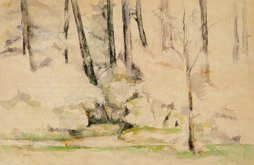 Order Paintings Reproductions Into the Woods, 1892 by Paul Cezanne (1839-1906, France) | ArtsDot.com