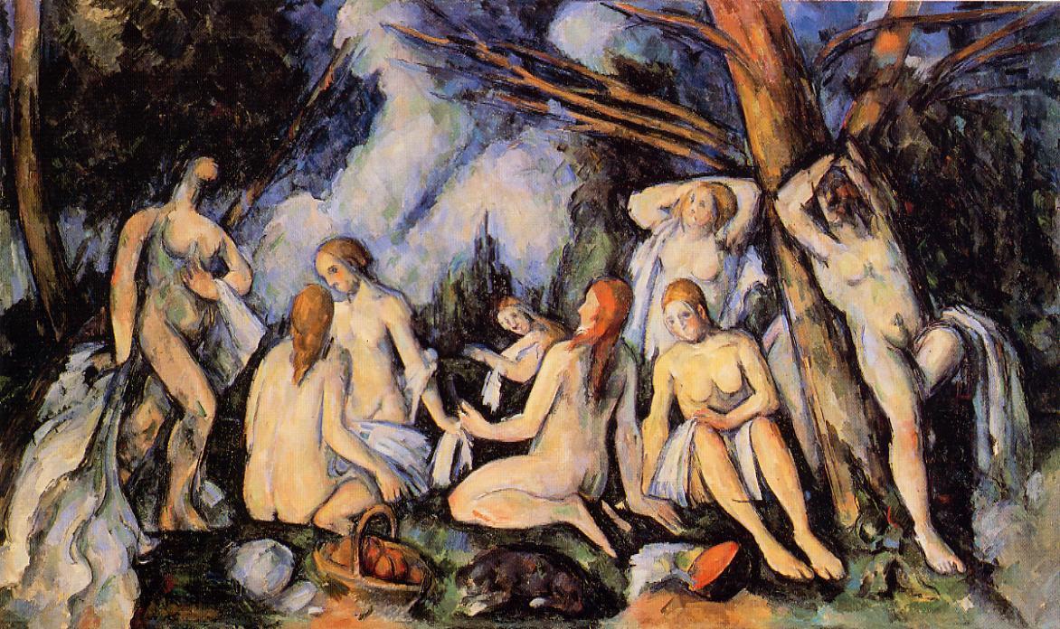 Compra Riproduzioni D'arte Del Museo I grandi bagnanti, 1900 di Paul Cezanne (1839-1906, France) | ArtsDot.com