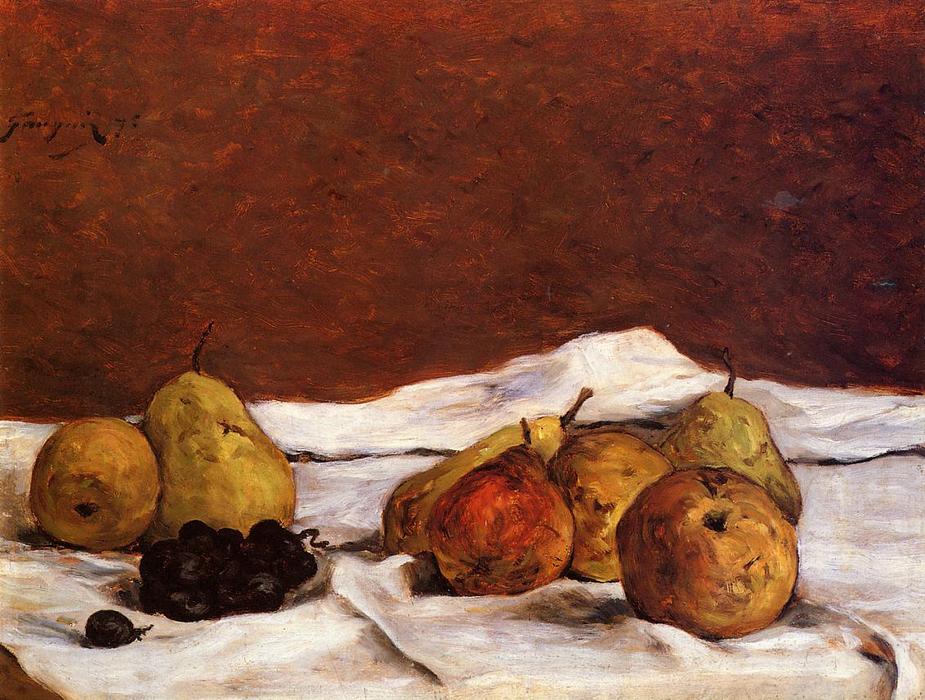 Order Oil Painting Replica Pears and grapes, 1875 by Paul Gauguin (1848-1903, France) | ArtsDot.com
