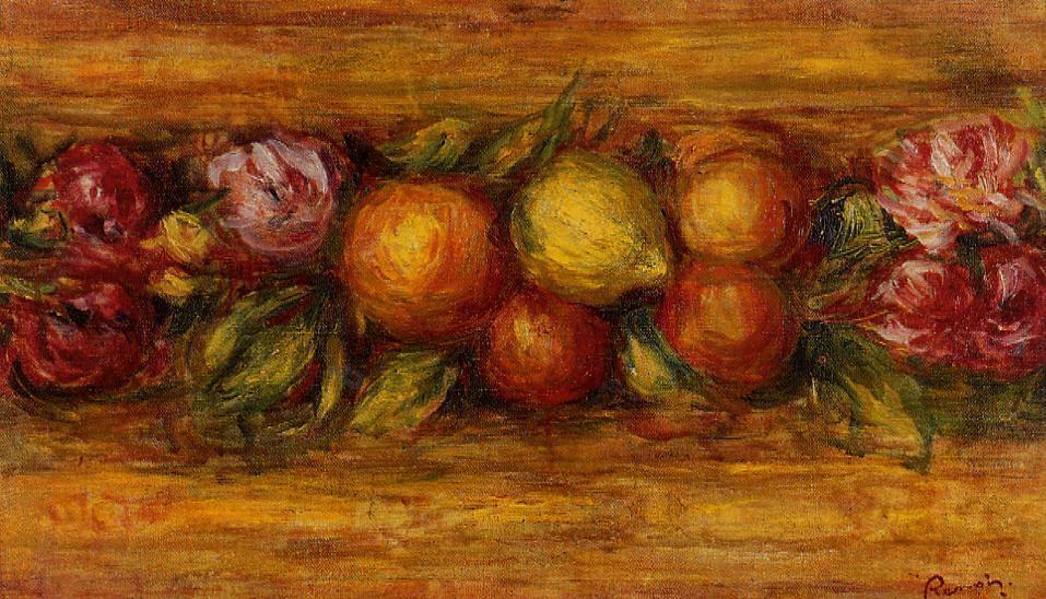 Order Artwork Replica Garland of Fruit and Flowers, 1915 by Pierre-Auguste Renoir (1841-1919, France) | ArtsDot.com