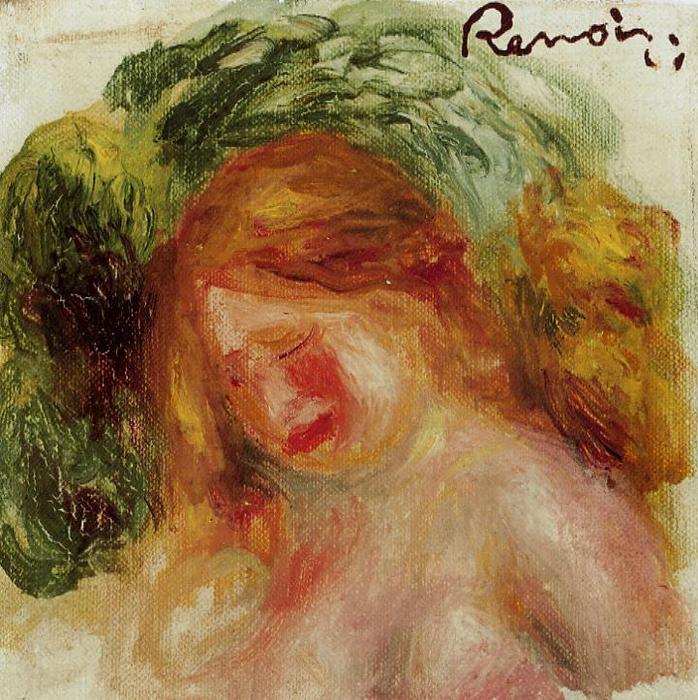 Buy Museum Art Reproductions Head of a Woman, 1918 by Pierre-Auguste Renoir (1841-1919, France) | ArtsDot.com