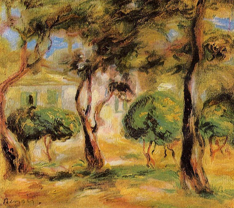 Order Oil Painting Replica Le Jardin des Collettes, 1909 by Pierre-Auguste Renoir (1841-1919, France) | ArtsDot.com