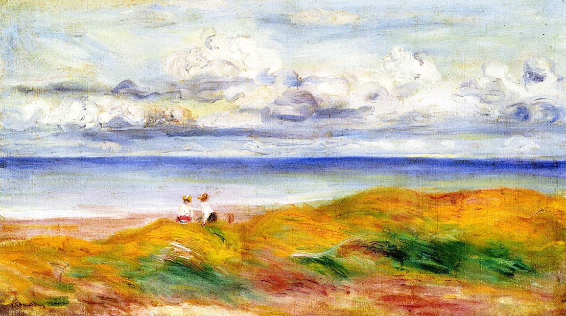 Order Oil Painting Replica On a Cliff, 1880 by Pierre-Auguste Renoir (1841-1919, France) | ArtsDot.com