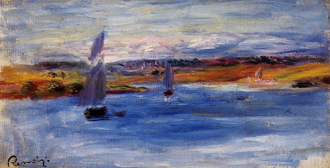 Buy Museum Art Reproductions Sailboats, 1885 by Pierre-Auguste Renoir (1841-1919, France) | ArtsDot.com