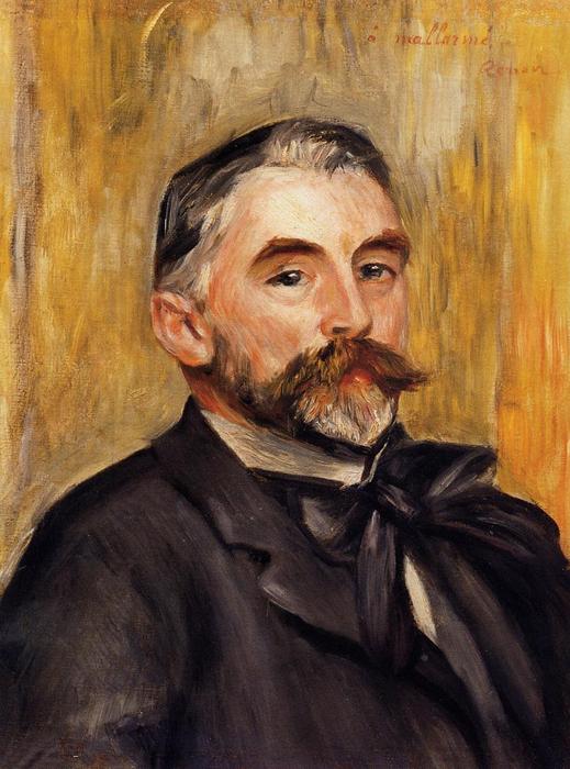 Order Paintings Reproductions Stephane Mallarme, 1892 by Pierre-Auguste Renoir (1841-1919, France) | ArtsDot.com
