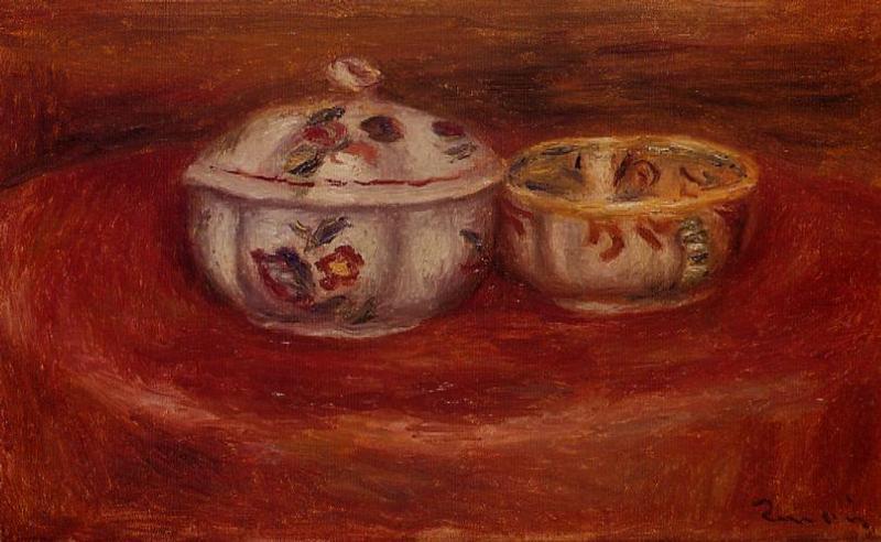 Order Artwork Replica Sugar Bowl and Earthenware Bowl by Pierre-Auguste Renoir (1841-1919, France) | ArtsDot.com