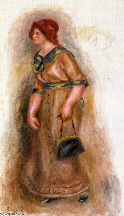 Order Oil Painting Replica Woman with Bag, 1906 by Pierre-Auguste Renoir (1841-1919, France) | ArtsDot.com