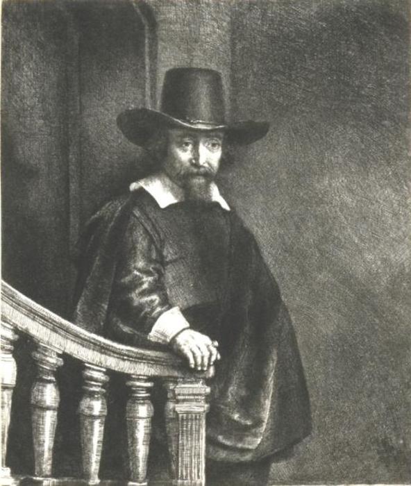 Order Paintings Reproductions Ephraim Bonus, Jewish Physician by Rembrandt Van Rijn (1606-1669, Netherlands) | ArtsDot.com
