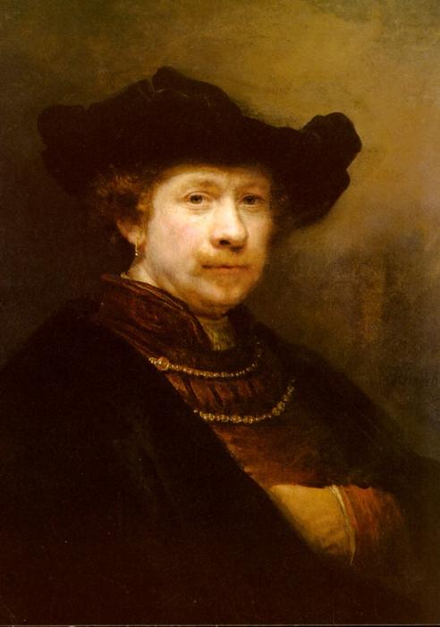 Order Oil Painting Replica Portrait Of The Artist In A Flat Cap, 1642 by Rembrandt Van Rijn (1606-1669, Netherlands) | ArtsDot.com