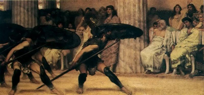 Buy Museum Art Reproductions A Pyhhric Dance, 1869 by Lawrence Alma-Tadema | ArtsDot.com