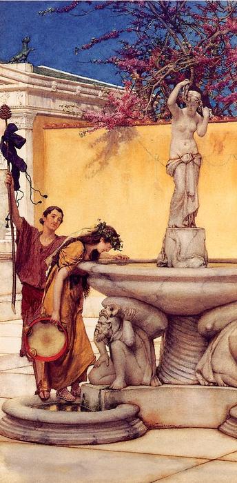 Buy Museum Art Reproductions Between Venus and Bacchus by Lawrence Alma-Tadema | ArtsDot.com