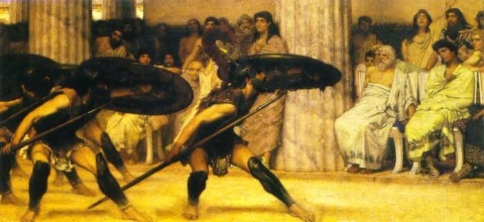 Order Oil Painting Replica The Pyrrhic Dance, 1869 by Lawrence Alma-Tadema | ArtsDot.com