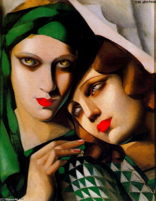 Order Artwork Replica Le turban vert by Tamara De Lempicka (Inspired By) (1898-1980, Poland) | ArtsDot.com