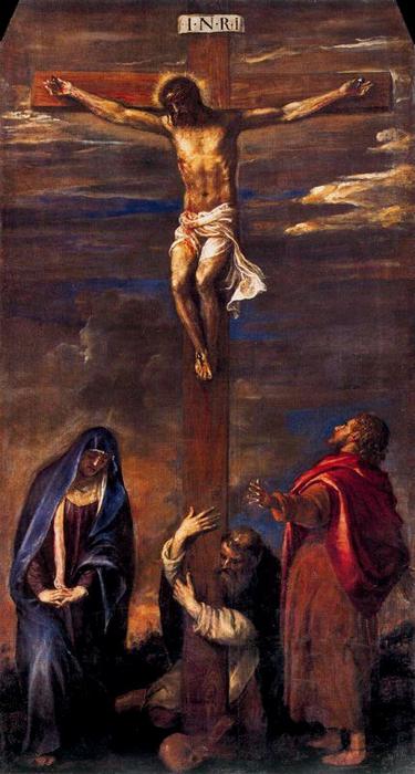 Order Paintings Reproductions Crucifixion 1 by Tiziano Vecellio (Titian) (1490-1576, Italy) | ArtsDot.com
