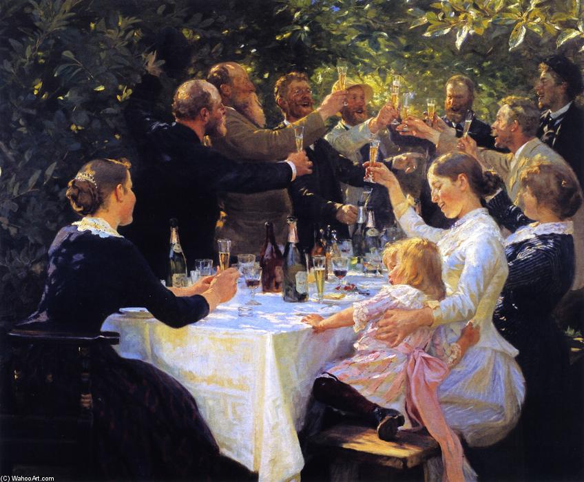 Order Oil Painting Replica Hip, Hip, Hurrah!, 1888 by Peder Severin Kroyer (1851-1909, Norway) | ArtsDot.com