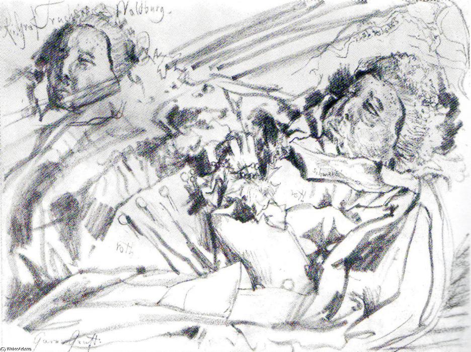 Order Oil Painting Replica Corpse of the Imperial Count von Waldburg by Adolph Menzel | ArtsDot.com