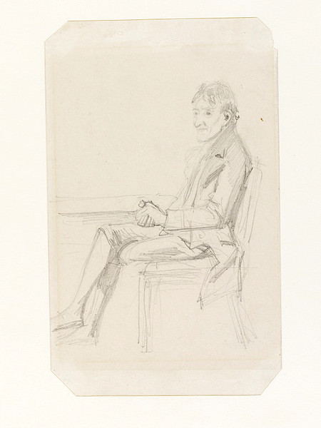 Order Paintings Reproductions Portrait of John Soane by Daniel Maclise (1806-1870, Ireland) | ArtsDot.com