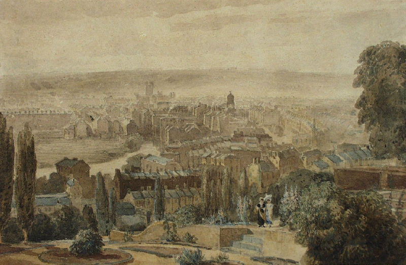 Buy Museum Art Reproductions A View Of Bath From Beacon Hill by David Cox (1783-1859, United Kingdom) | ArtsDot.com